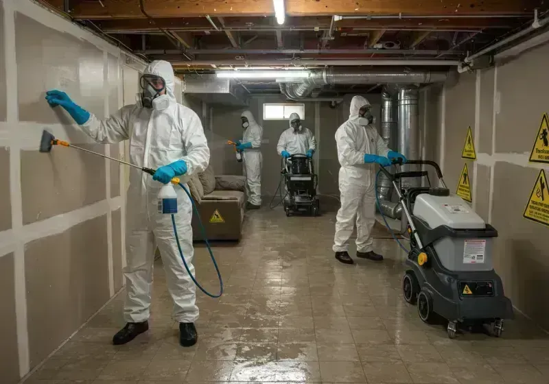 Basement Moisture Removal and Structural Drying process in Lebanon Junction, KY